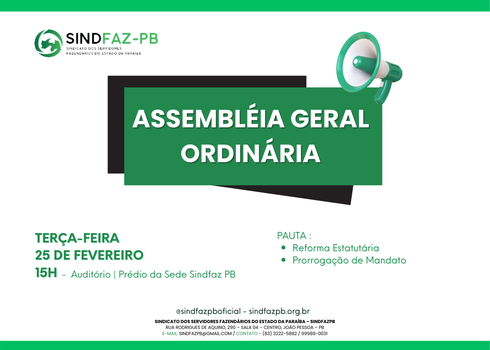 ASSEMBLÉIA GERAL ORDINÁRIA